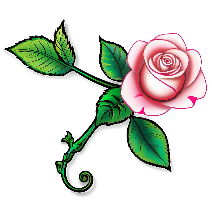 Rose Tattoo Illustration Png Gbw44