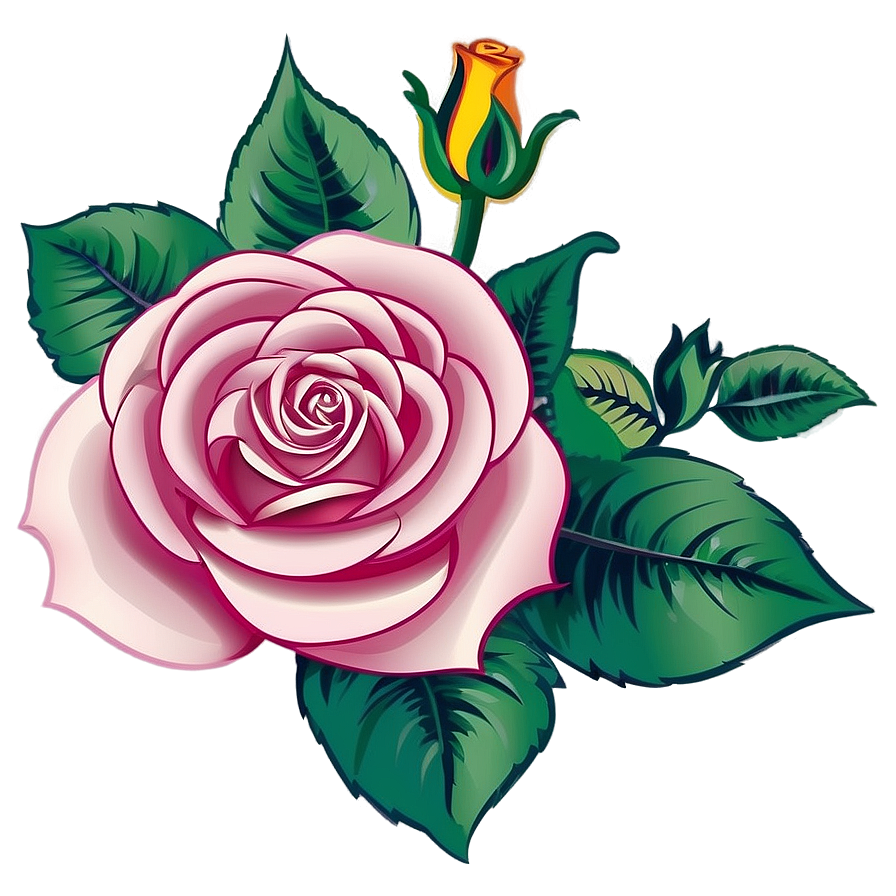 Rose Vector Background Png 43