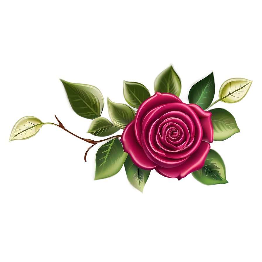 Rose Vector Border Png Cer61