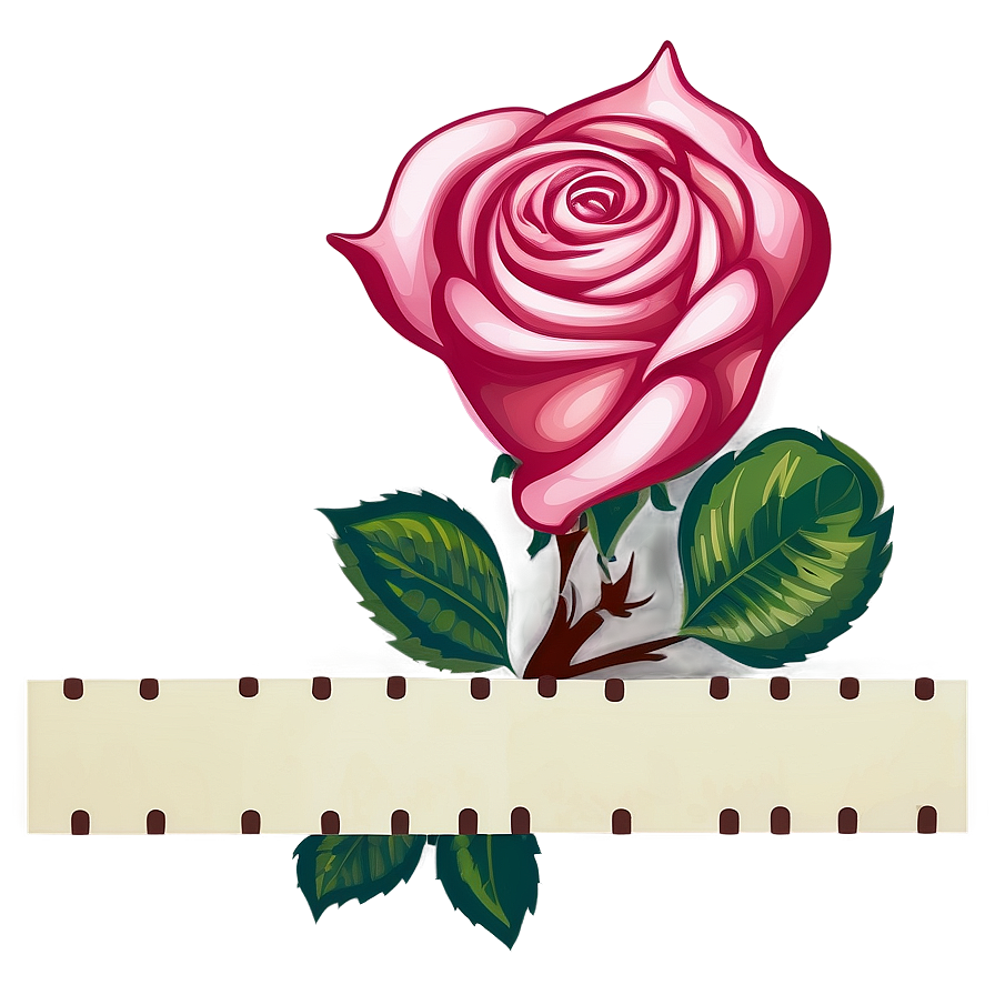 Rose Vector Border Png Yvg36