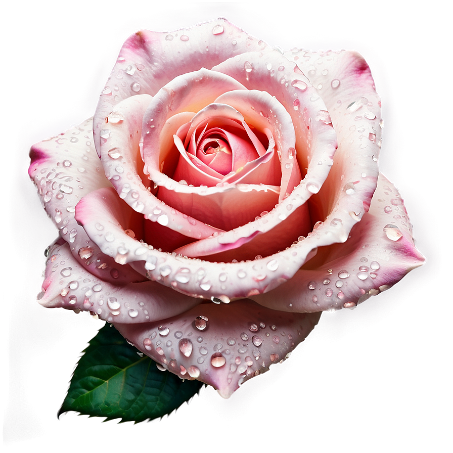 Rose With Dewdrops Png 04292024