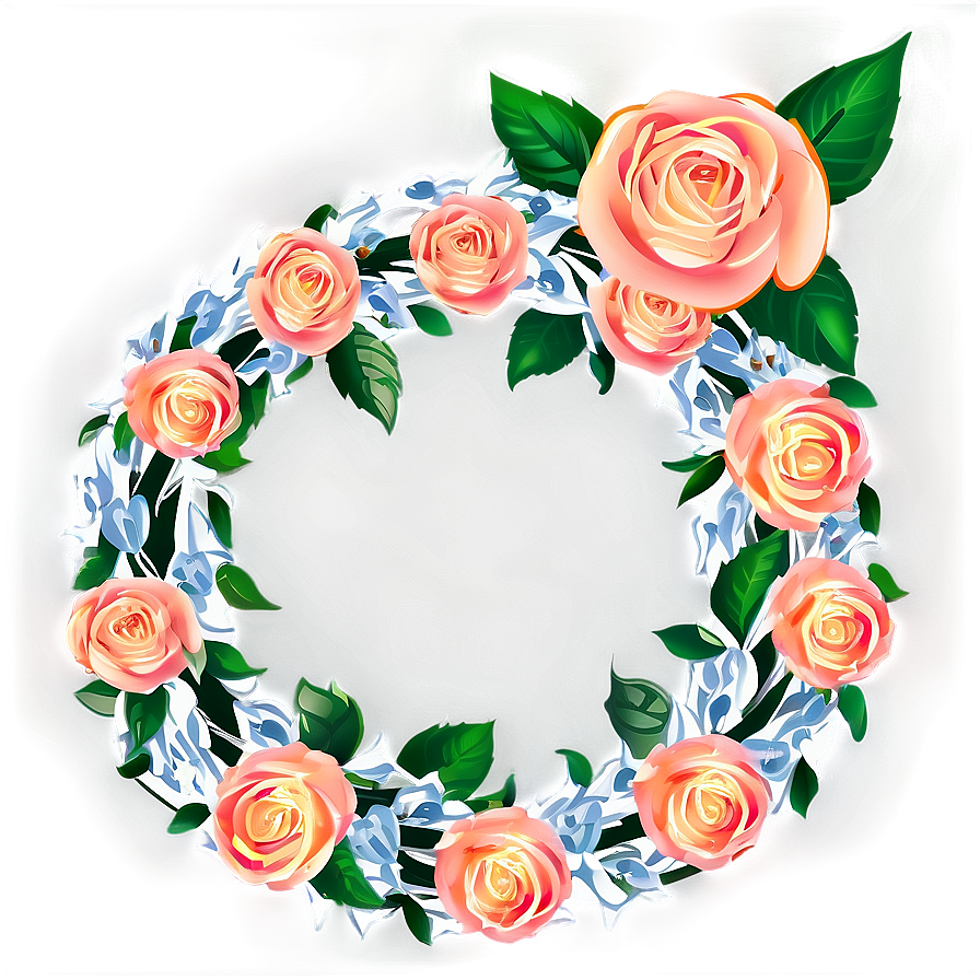 Rose Wreath Clipart Png 06272024