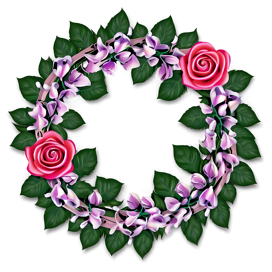 Rose Wreath Png 04292024