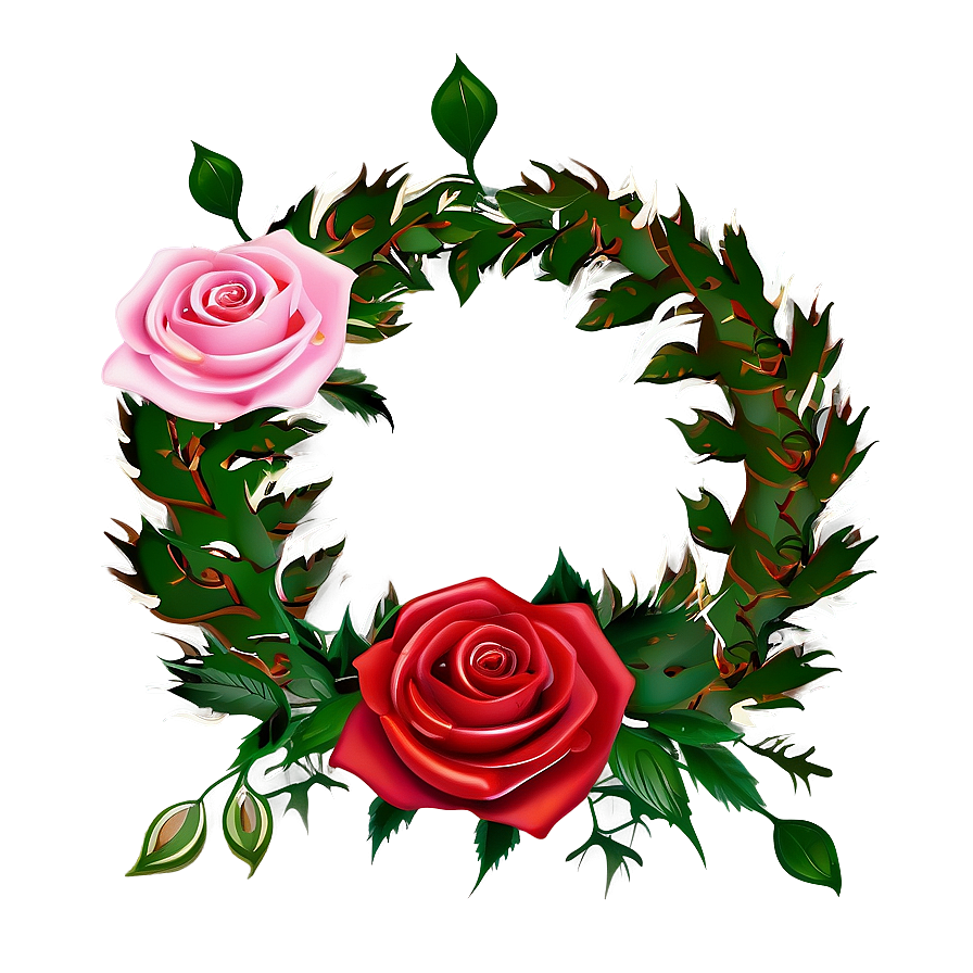 Rose Wreath Png 24