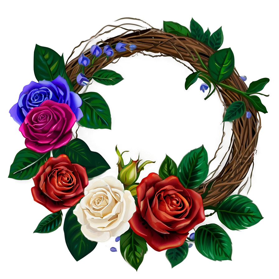 Rose Wreath Png 63