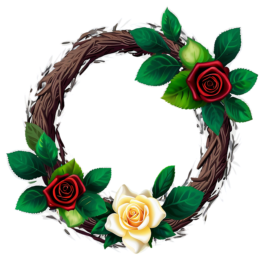 Rose Wreath Png Auk6