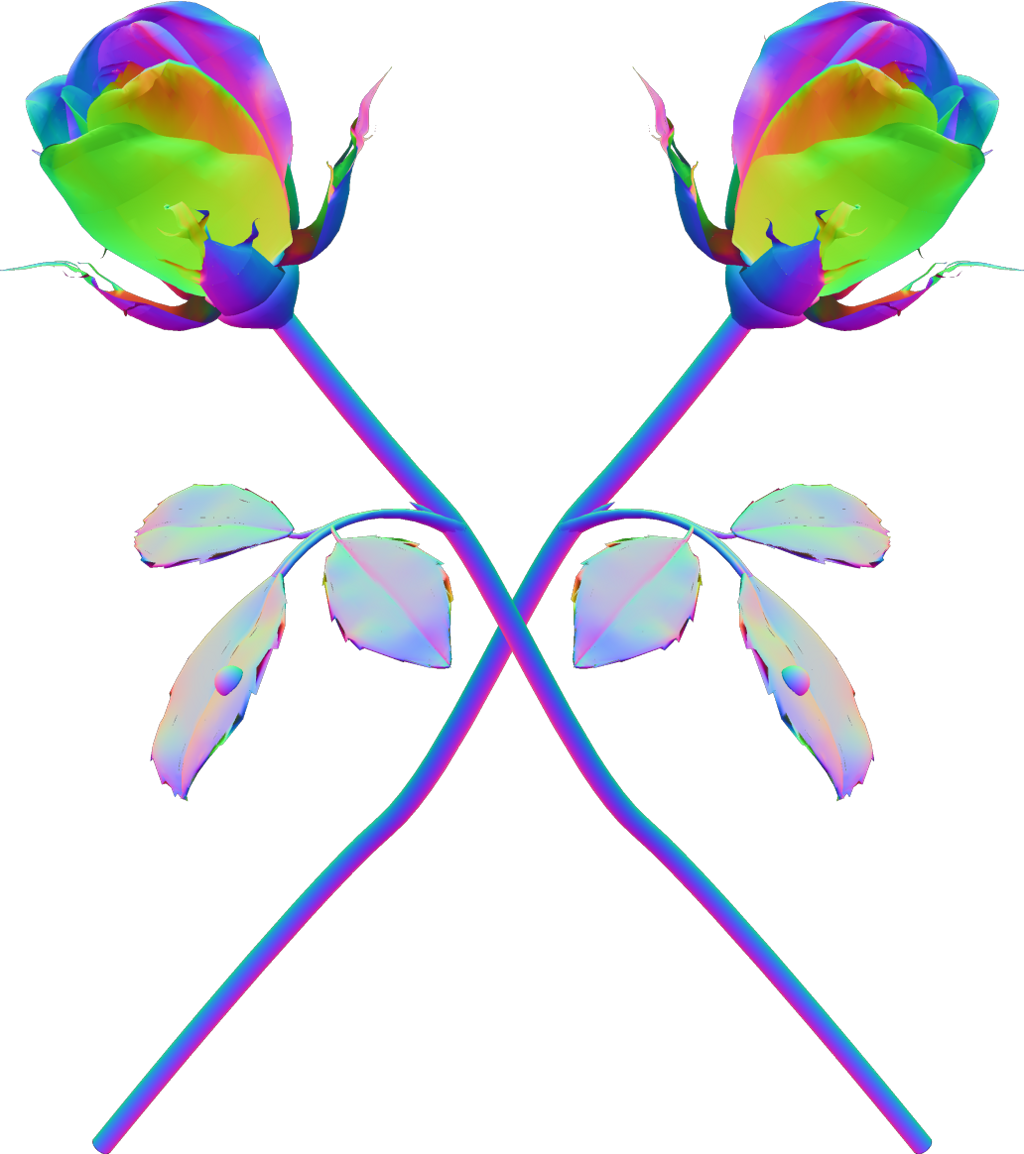 Roses Psychedelic Trippy Rainbow Holographic Tumblr - Transparent Tumblr Trippy, HD Png Download PNG with transparent background