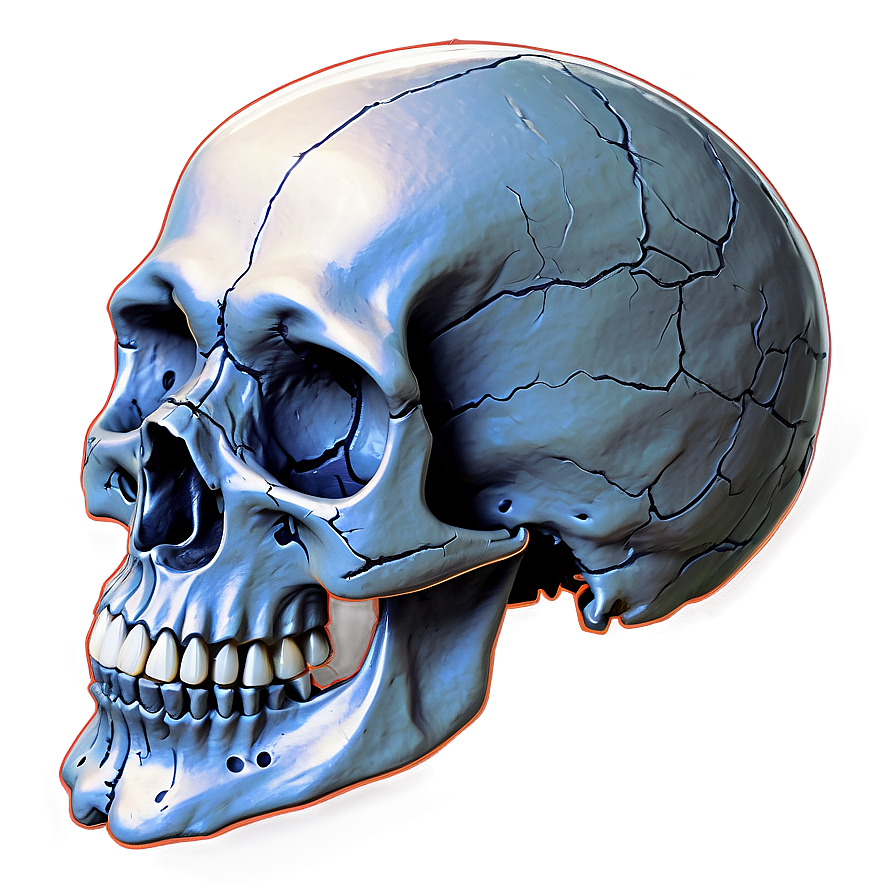 Rotating Skull Graphic Png Qbm92