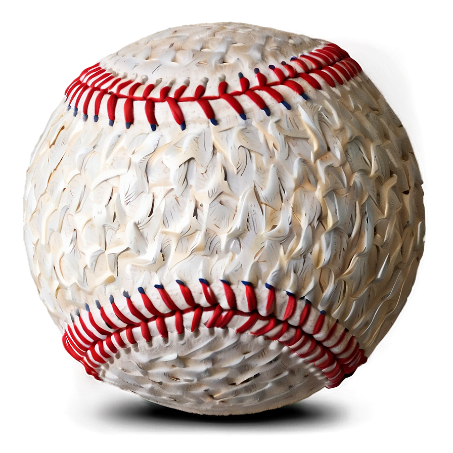 Rough Texture Baseball Stitching Png Skb25