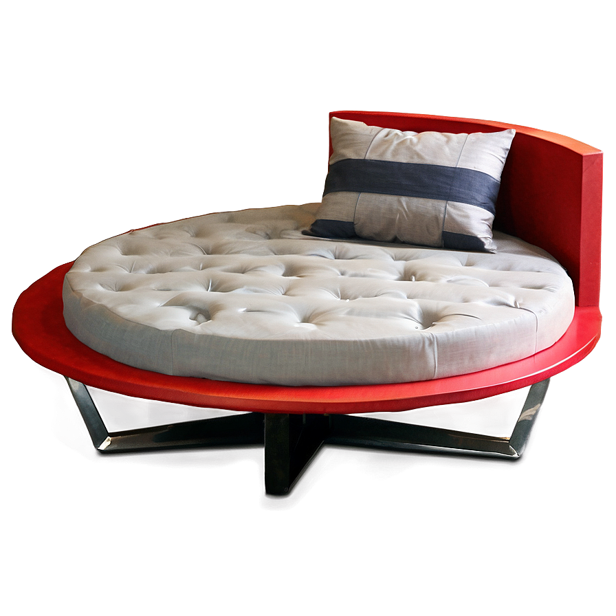 Round Bed Contemporary Png Hwf