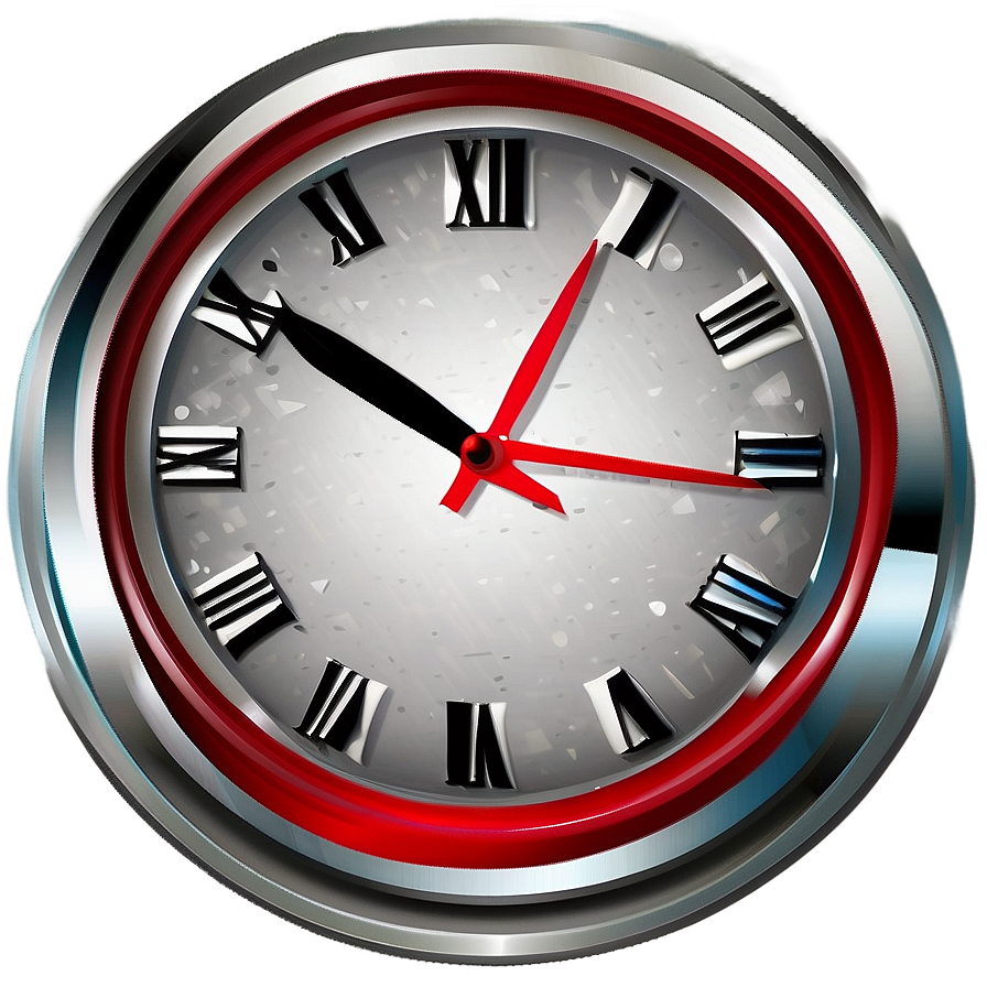 Round Clock Clipart Png 06262024