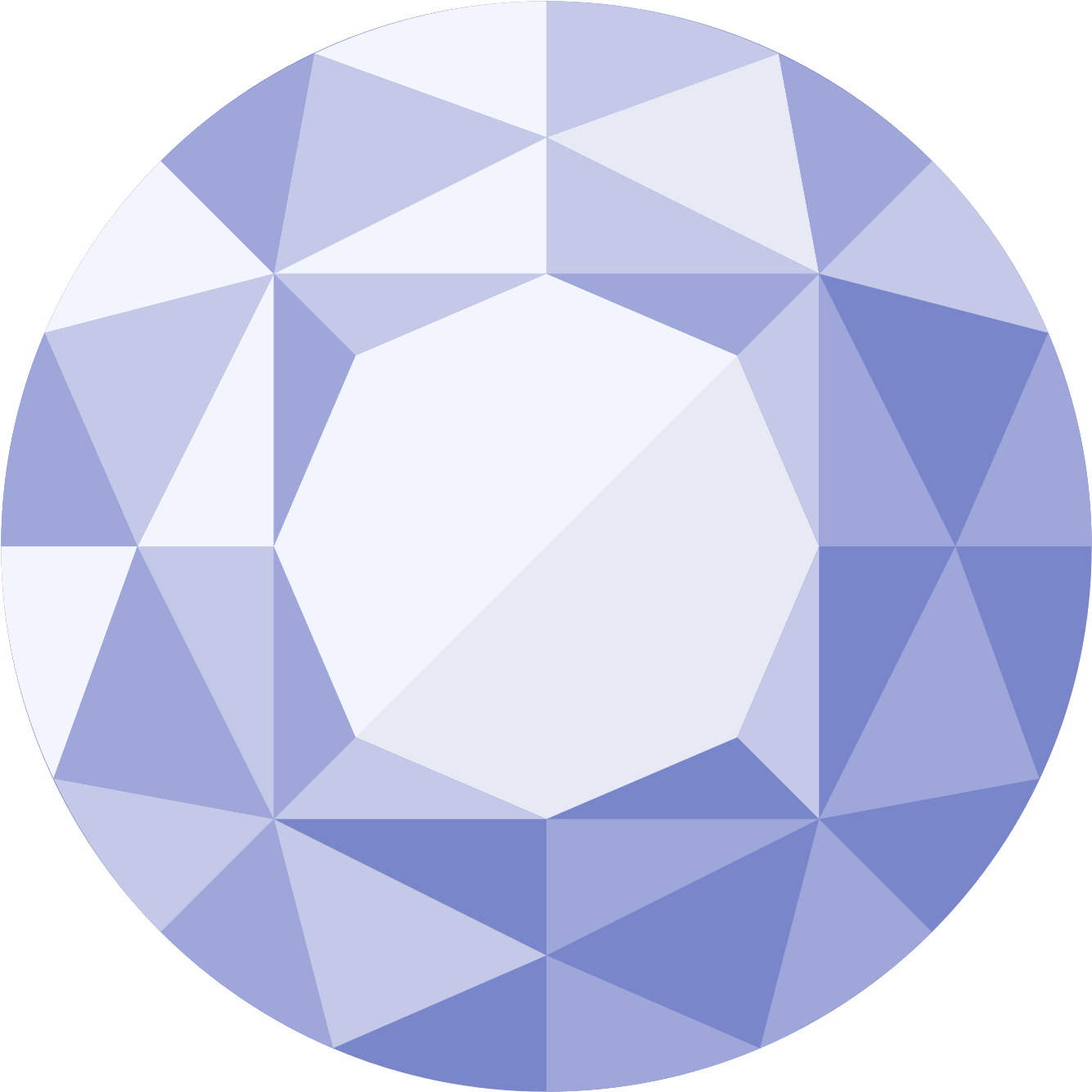 Round Cut Diamond Illustration