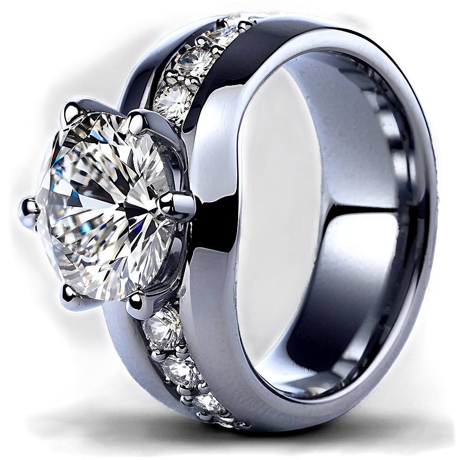 Round Diamond Engagement Png 06282024