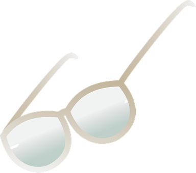 Round Frame Glasses Illustration PNG with transparent background