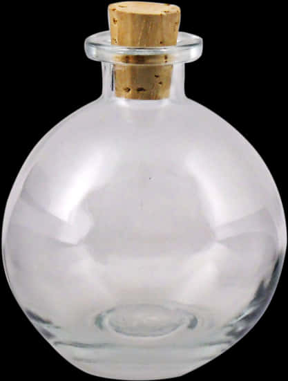 Round Bottle Corked - Round Glass Bottle Png, Transparent Png PNG image with a transparent background, free high-resolution download