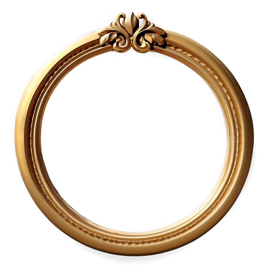 Round Gold Frame Png Dud