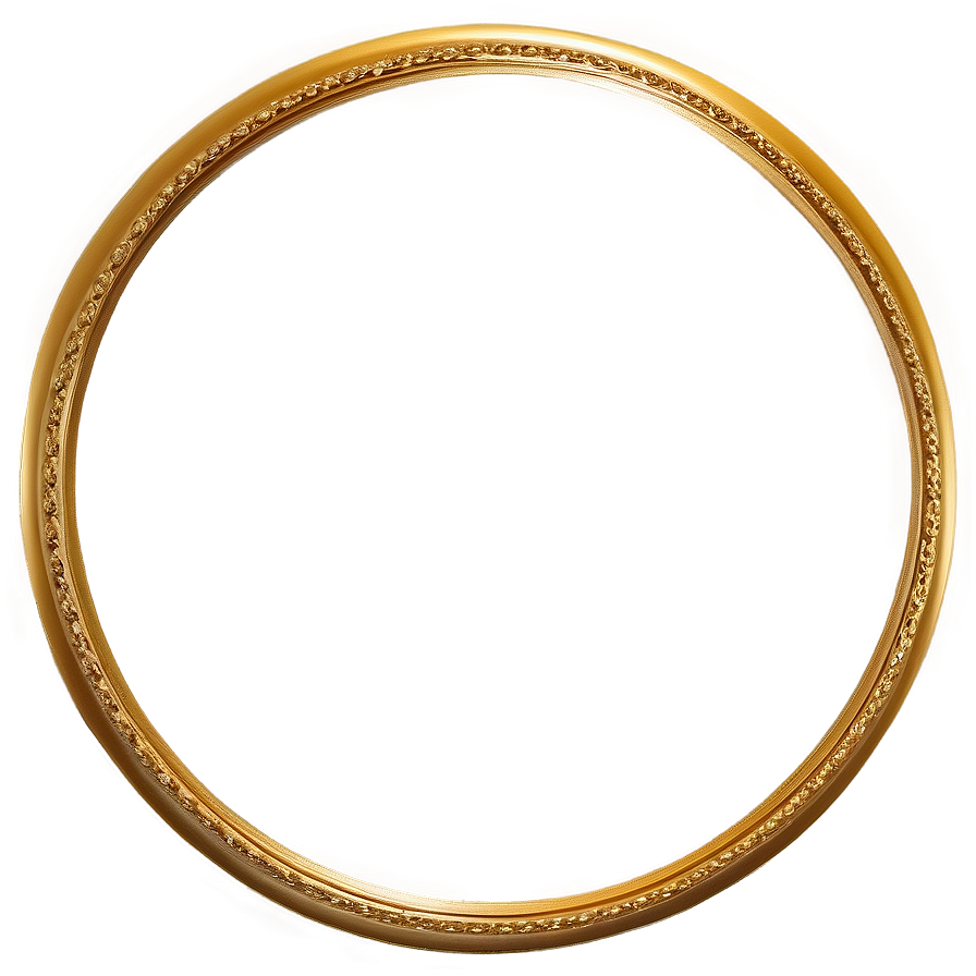 Round Golden Frame Png 42