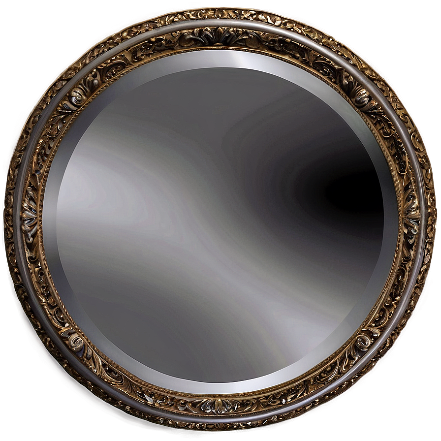 Round Mirror Frame PNG eru PNG image with a transparent background, free high-resolution download