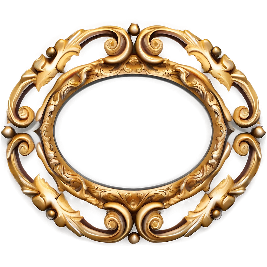 Round Ornate Frame Png Liq