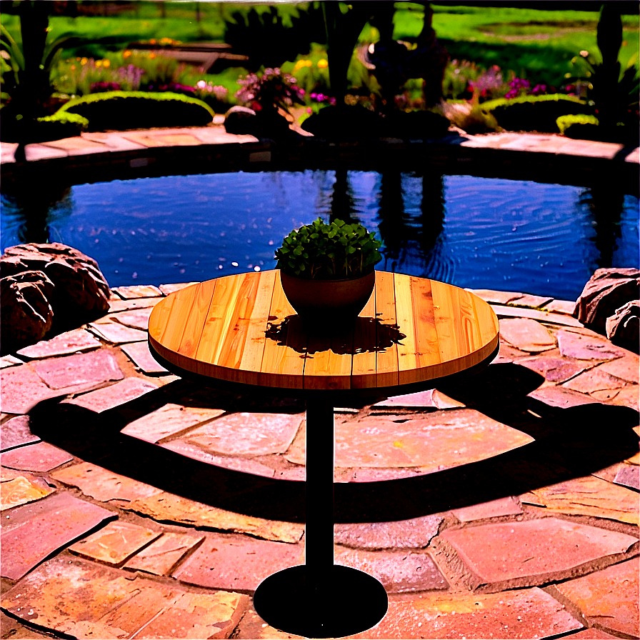 Round Outdoor Table Png 61