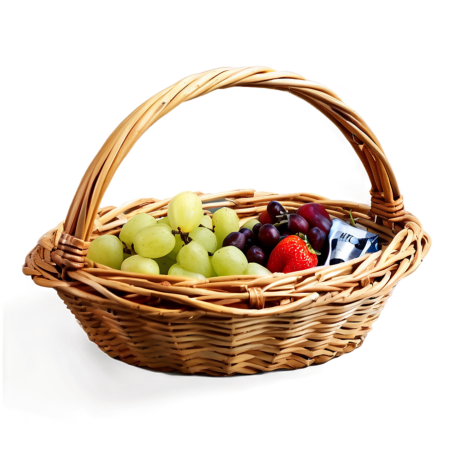 Round Picnic Basket Png 06122024