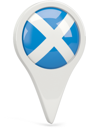 Round Pin Icon - Scotland Flag Pin Png, Transparent Png PNG with transparent background