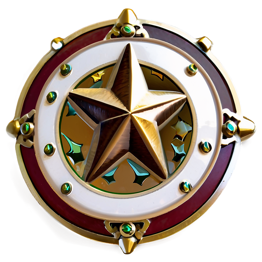 Round Star Accent Png Pif