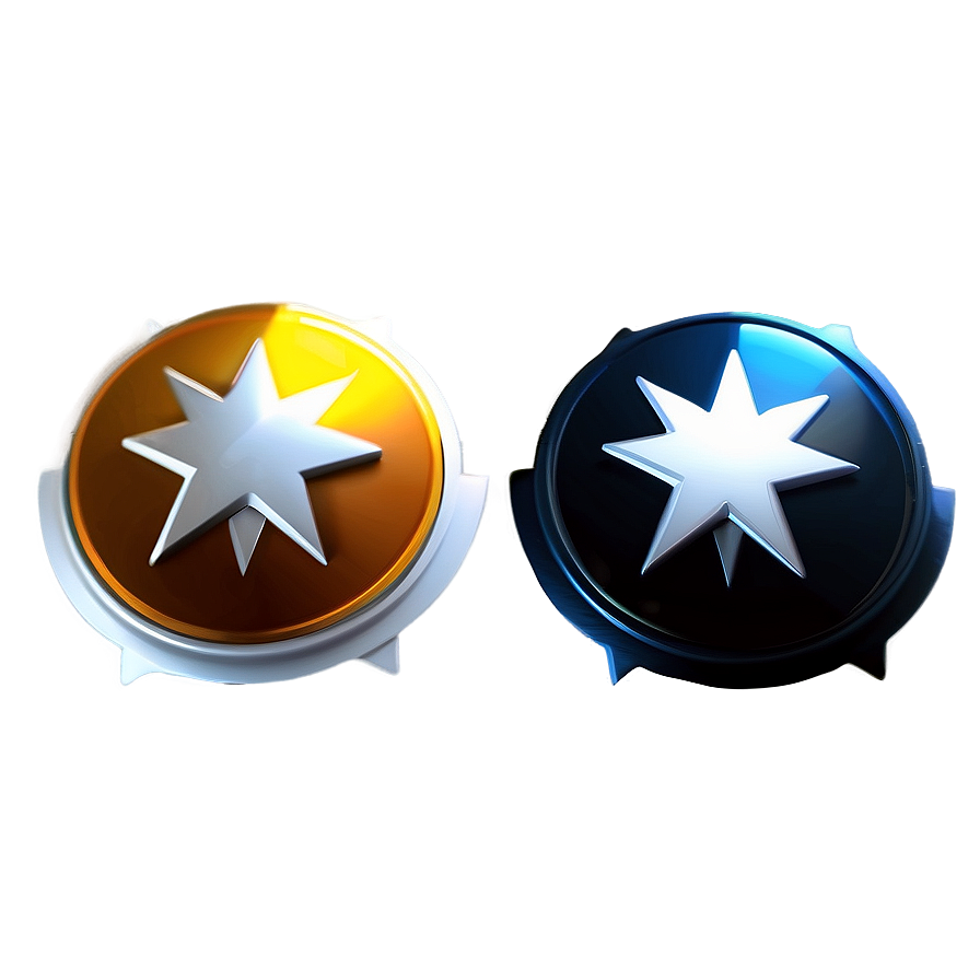 Round Star Badge Png 9