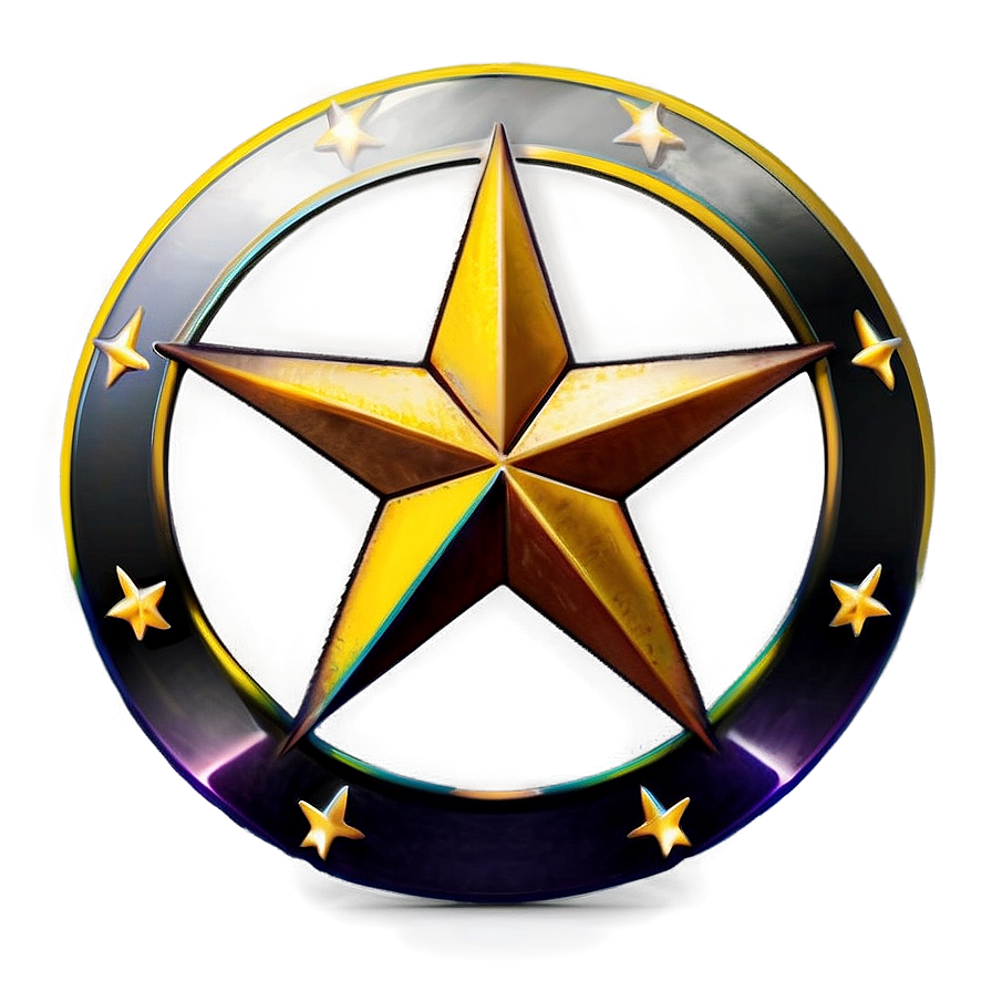 Round Star Detail Png 54