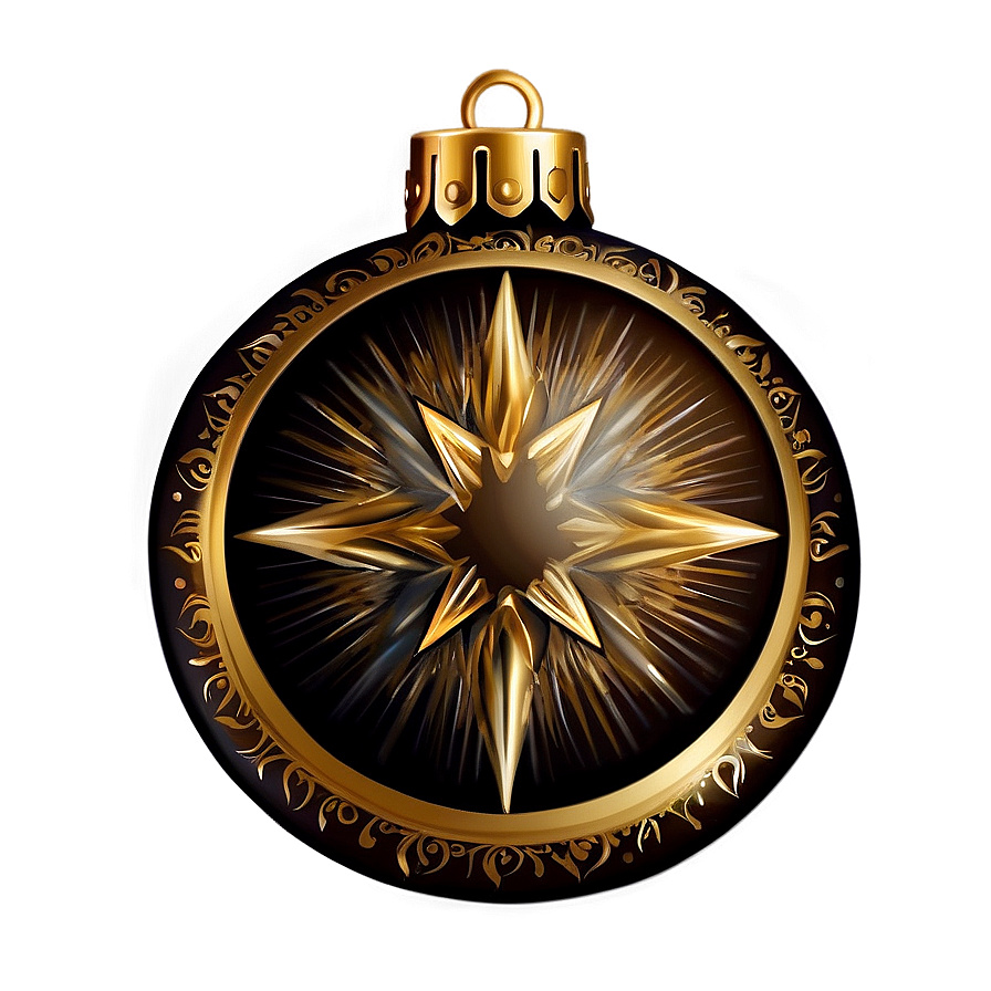 Round Star Ornament Png Fbd31