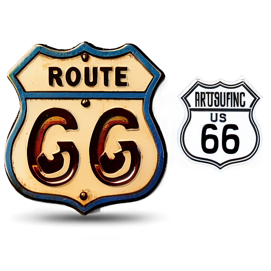 Route 66 Iconic Stops Png Lip