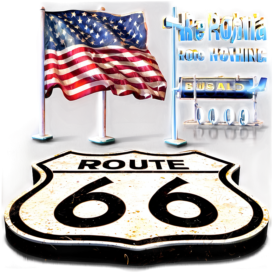 Route 66 Roadway Graphics Png 06212024