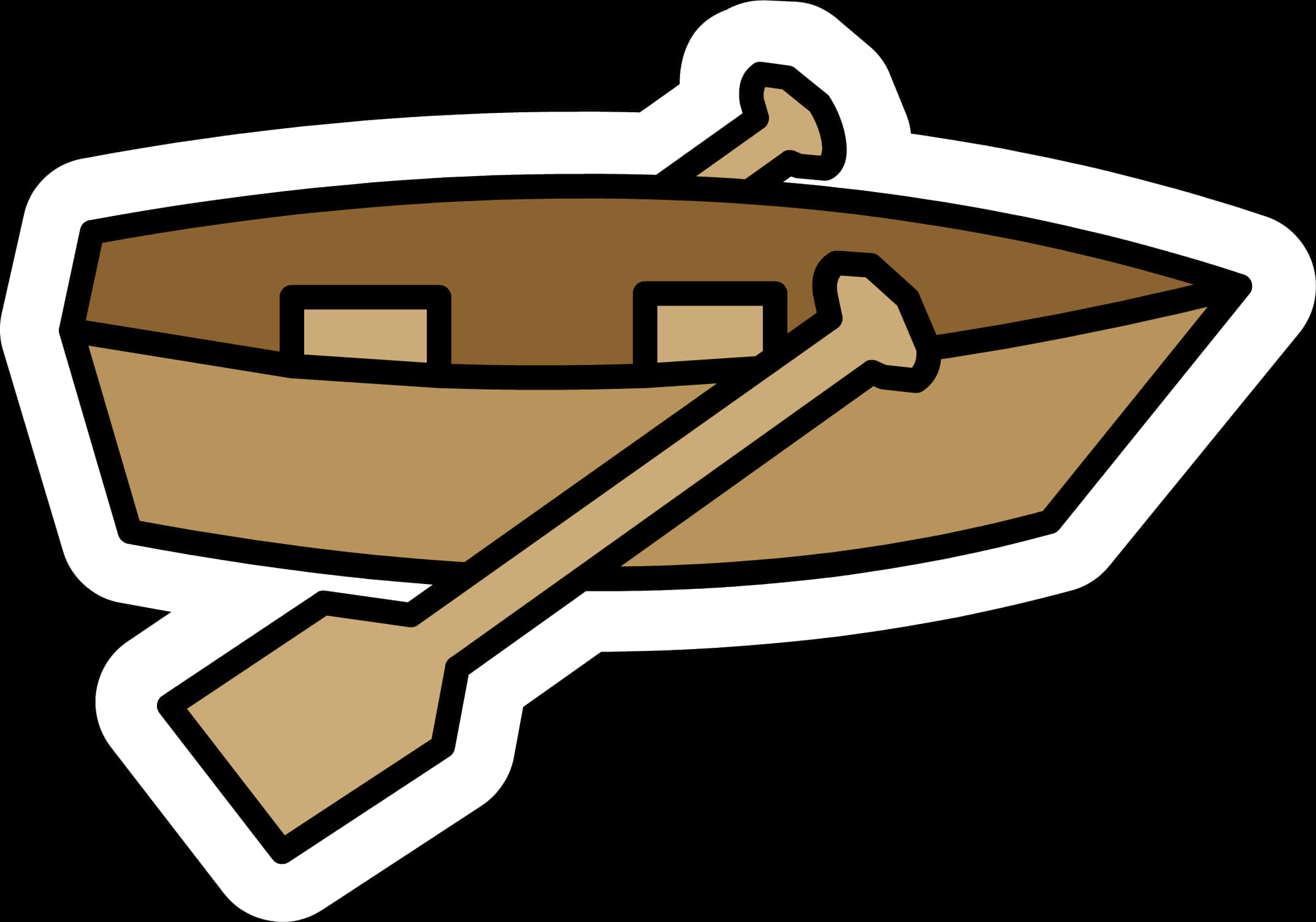 Rowboat Graphic Sticker