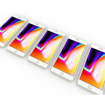 Rowofi Phones Colorful Displays PNG with transparent background