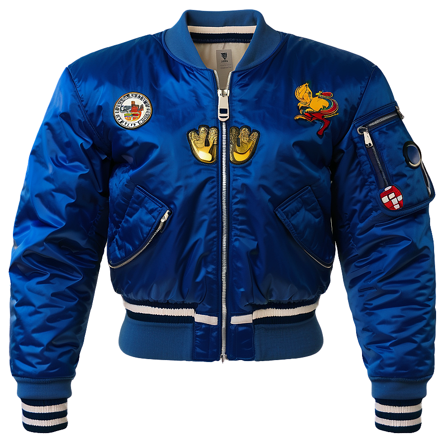 Royal Blue Bomber Jacket Png Ifm