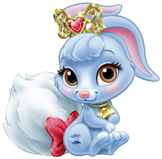 Royal Blue Bunny Cartoon