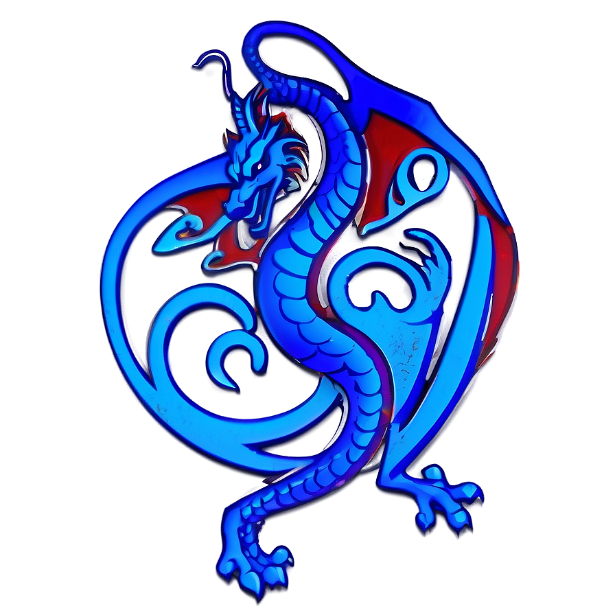 Royal Blue Dragon Emblem Png Brp