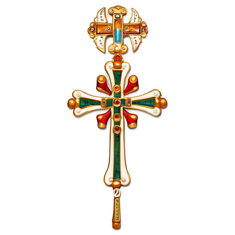 Royal Catholic Cross Feature Png Oal89