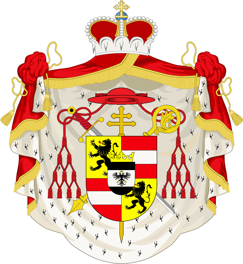 Coa Prince-archbishop Of Salzburg 01 At Colloredo Hieronymus - King Of Albania, HD Png Download PNG with transparent background