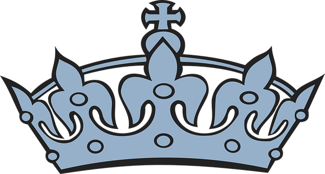 Royal Crown Vector Illustration PNG with transparent background