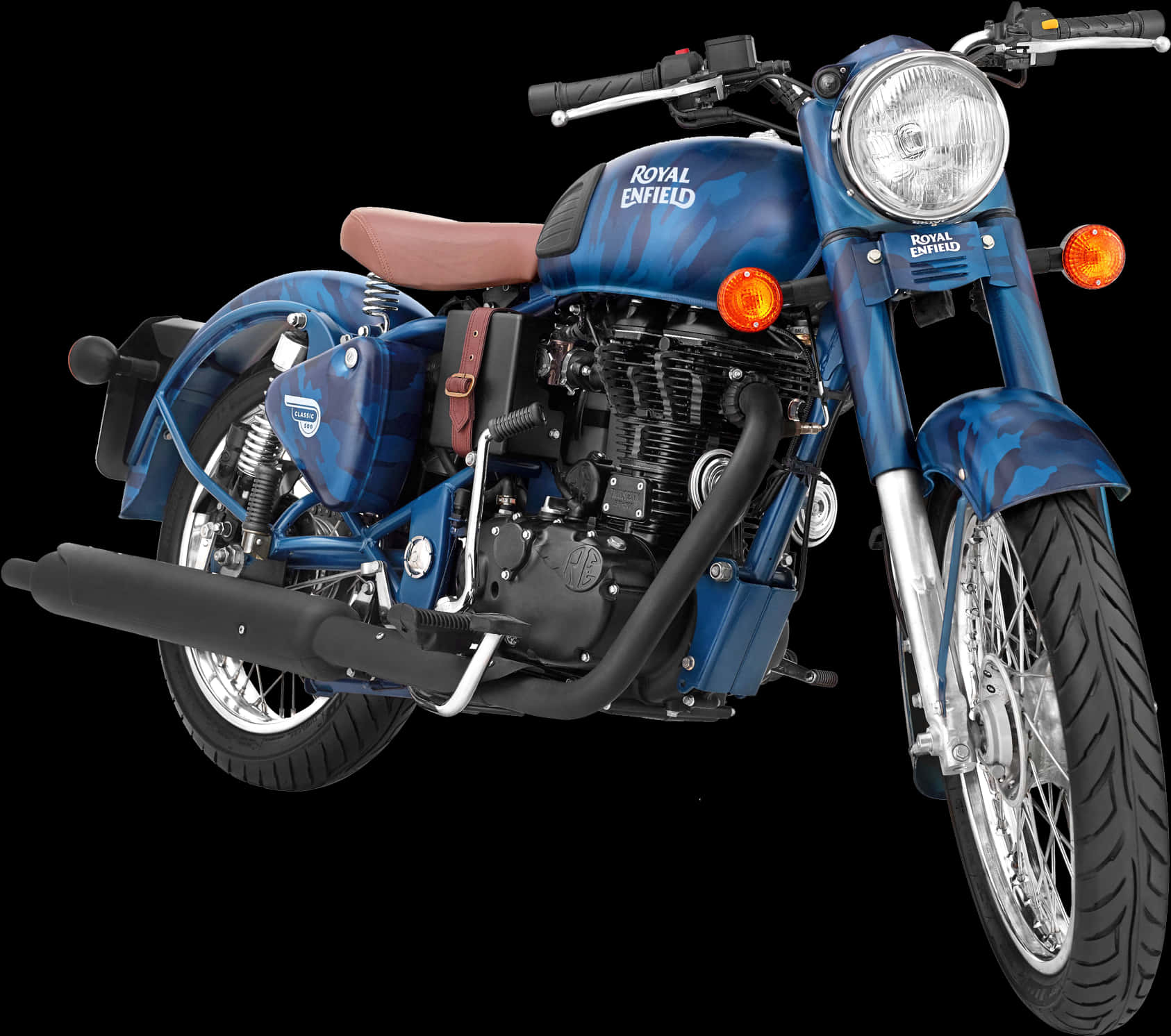 Royal Enfield Classic Motorcycle Blue