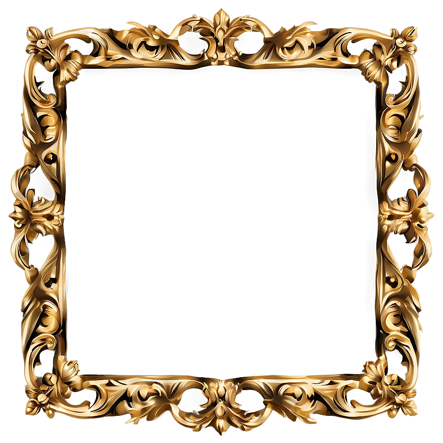 Royal Gold Frame Png 9