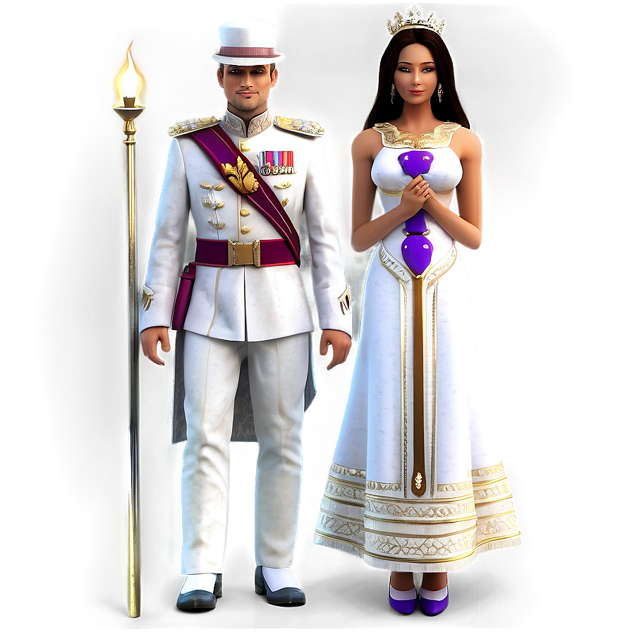 Royal King And Queen Png 06252024