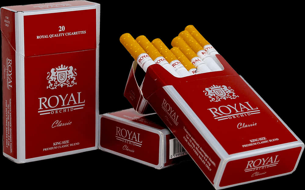 Royal Orchid Cigarettes Packand Open Box