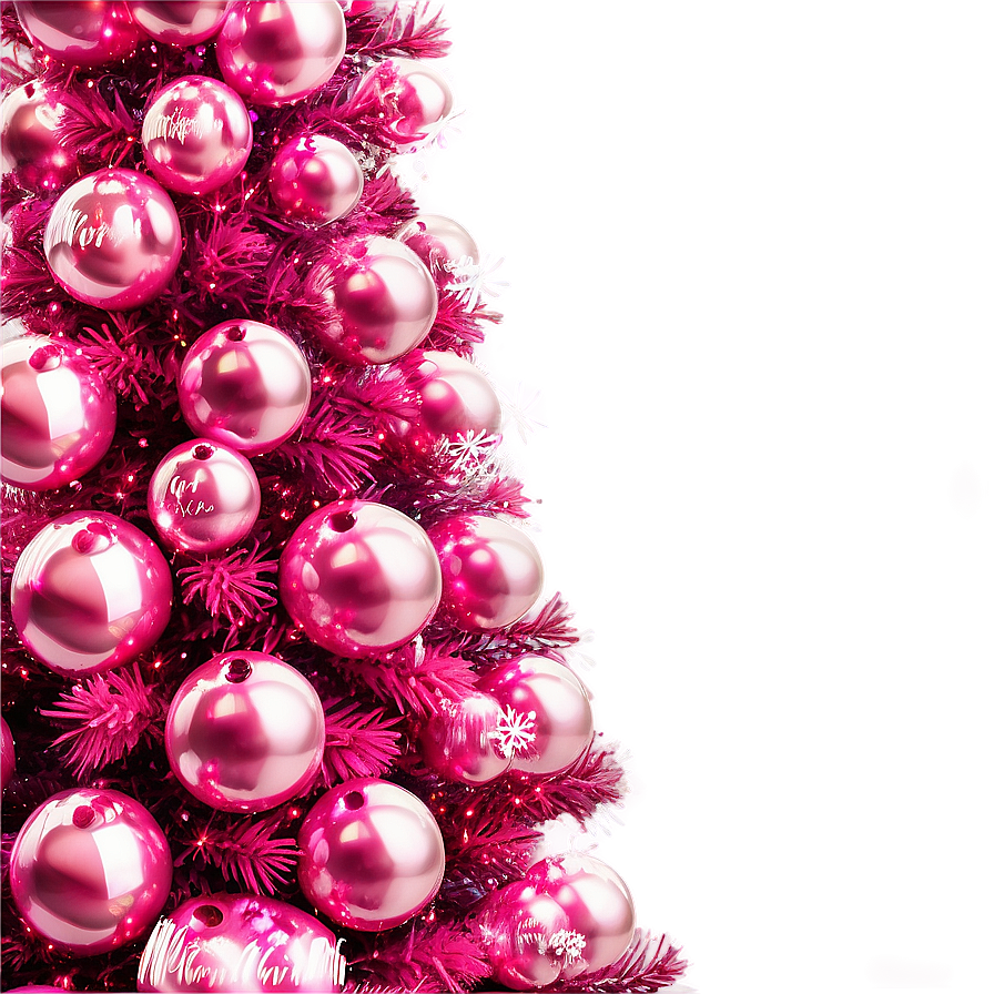 Royal Pink Christmas Tree Png 47