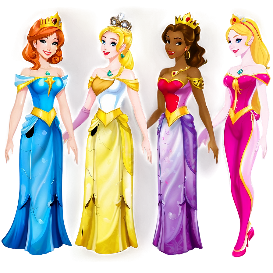 Royal Princesses Ensemble Png 34