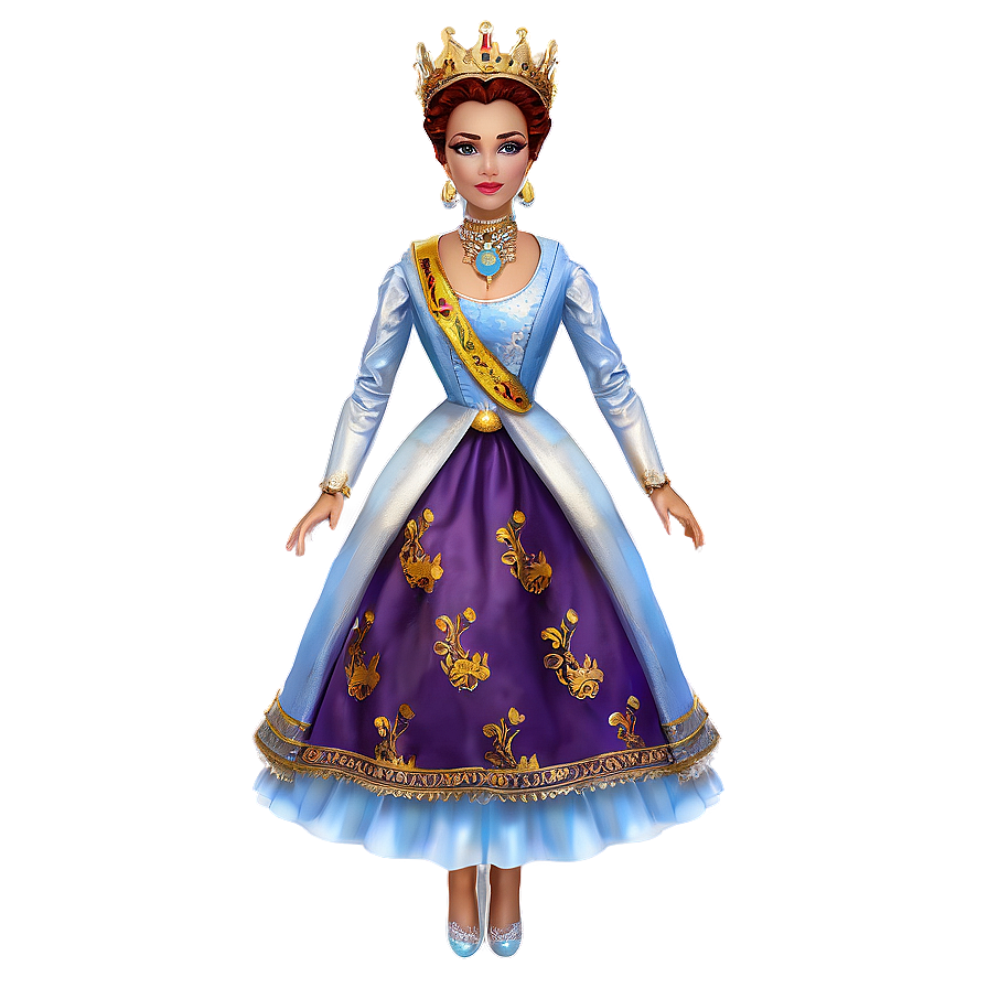 Royal Queen Doll Png 06112024