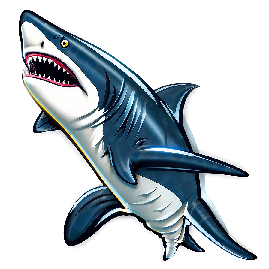 Royal Shark Cartoon Png 06262024