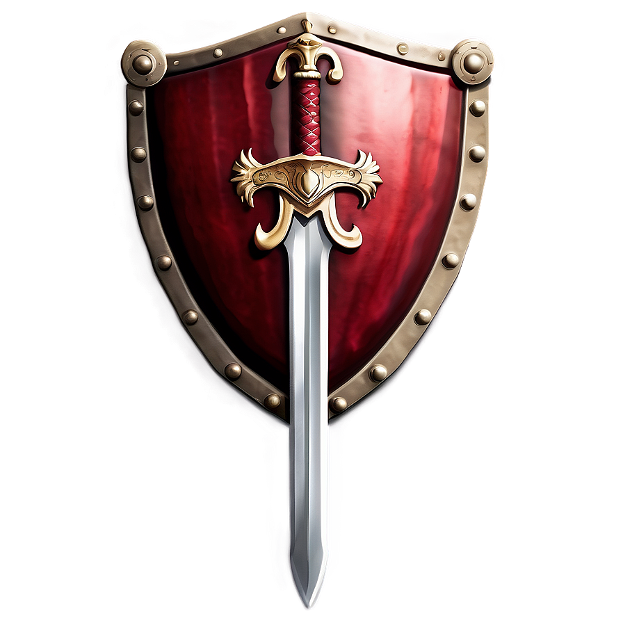 Royal Sword And Shield Emblem Png 83