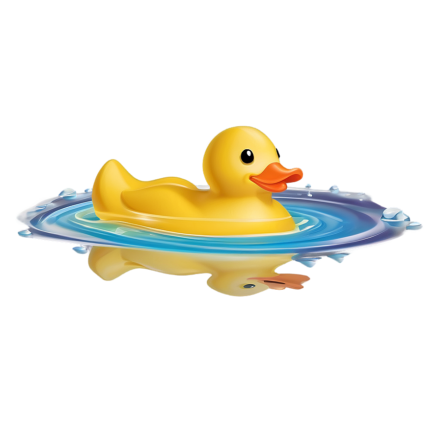 Rubber Ducky In Water Png 36